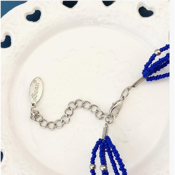 Bocar multi layer 5 strand statement collar beaded fashion jewelry necklace - Picture 10 of 10